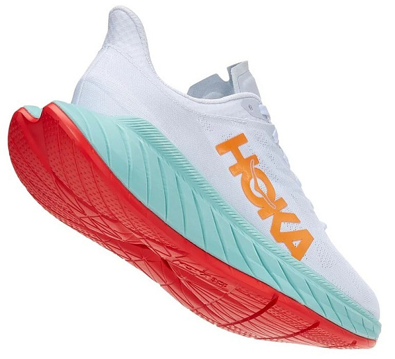 Кроссовки мужские Hoka M Carbon X 2 White/Blazing Orange - Фото 5 большая