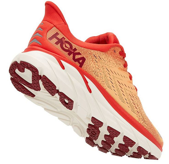 Кроссовки мужские Hoka M Clifton 8 Fiesta/Blazing Orange - Фото 3 большая