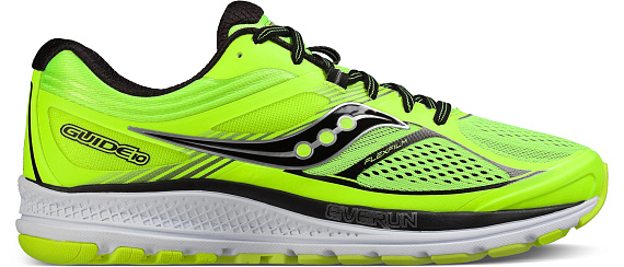 Кроссовки мужские Saucony Guide 10 ярко-зеленый/черный/светло-зеленый - Фото 1 большая