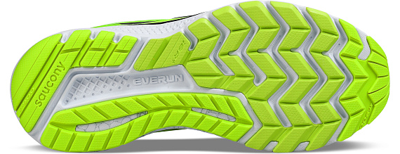 Кроссовки мужские Saucony Guide 10 ярко-зеленый/черный/светло-зеленый - Фото 4 большая