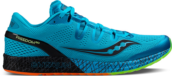 Кроссовки мужские Saucony Freedom синий/черный/светло-зеленый - Фото 1 большая