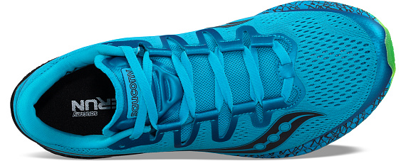 Кроссовки мужские Saucony Freedom синий/черный/светло-зеленый - Фото 3 большая