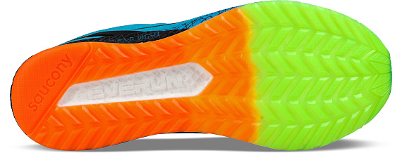 Кроссовки мужские Saucony Freedom синий/черный/светло-зеленый - Фото 4 большая
