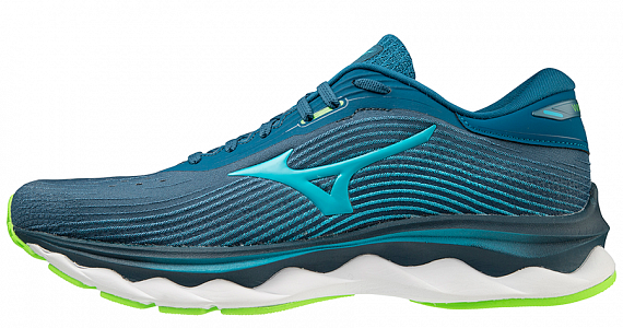 Кроссовки мужские Mizuno Wave Sky 5 т.гол/зел-гол/зел - Фото 1 большая