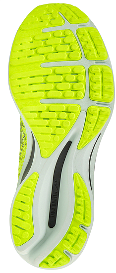 Кроссовки мужские Mizuno Wave Rider 25 нео.лайм/т.син/св.гол - Фото 2 большая