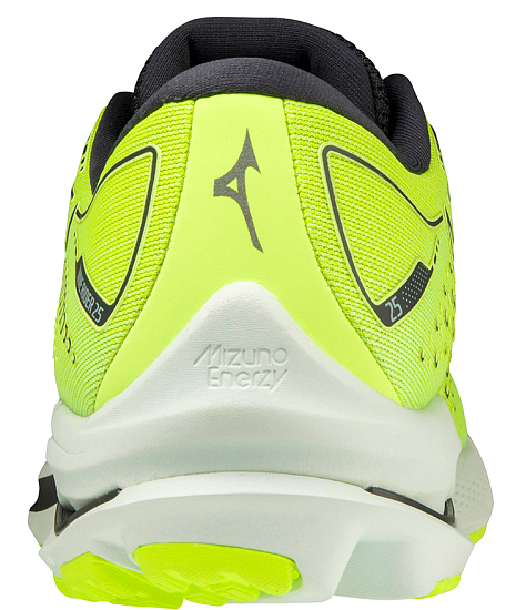 Кроссовки мужские Mizuno Wave Rider 25 нео.лайм/т.син/св.гол - Фото 5 большая