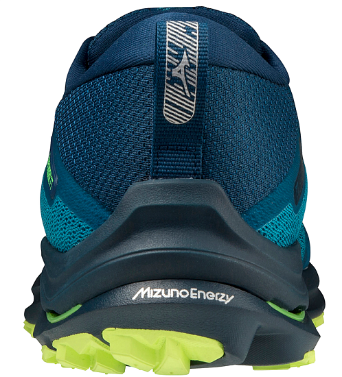 Кроссовки мужские Mizuno Wave Rider TT син-зел/т.син-зел/нео.лайм - Фото 5 большая