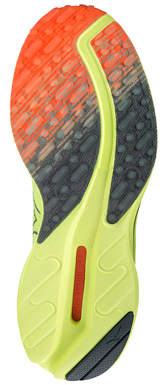 Кроссовки мужские Mizuno Wave Rider Neo 2 нео.лайм/т.син-гол/кр-оранж - Фото 2 большая