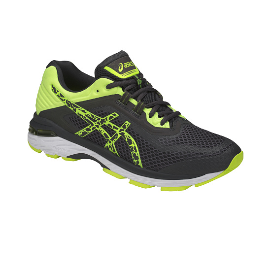 Кроссовки мужские ASICS GT-2000 6 Lite-Show Dark Grey/Dark Grey/Safety Yellow - Фото 3 большая