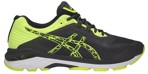 Кроссовки мужские ASICS GT-2000 6 Lite-Show Dark Grey/Dark Grey/Safety Yellow - Фото 1 большая