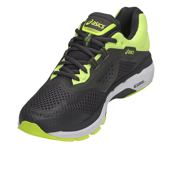 Кроссовки мужские ASICS GT-2000 6 Lite-Show Dark Grey/Dark Grey/Safety Yellow - Фото 4 большая
