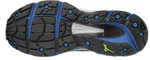 Кроссовки мужские Mizuno Wave Paradox 4 Dark Shadow/True Blue/Jasmine Green - Фото 2 большая