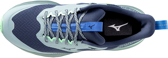 Кроссовки мужские Mizuno Wave Rider Tt 2 Vintage Indigo/Ether/Neo Mint - Фото 4 большая