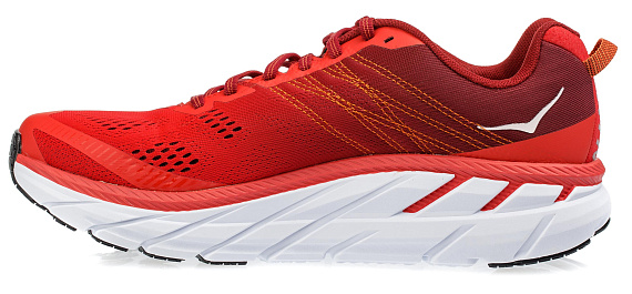 Кроссовки мужские Hoka Clifton 6 Poppy Red/Rio Red - Фото 5 большая