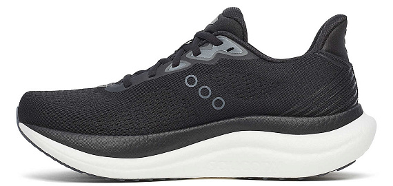 Кроссовки мужские Saucony Triumph 23 Black/White - Фото 3 большая