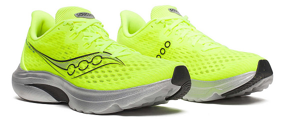 Кроссовки мужские Saucony Kinvara 16 Citron/Black - Фото 2 большая