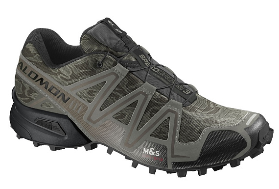 Кроссовки мужские Salomon SPEEDCROSS 3 CAMO TITAN/TITA/S - Фото 1 большая