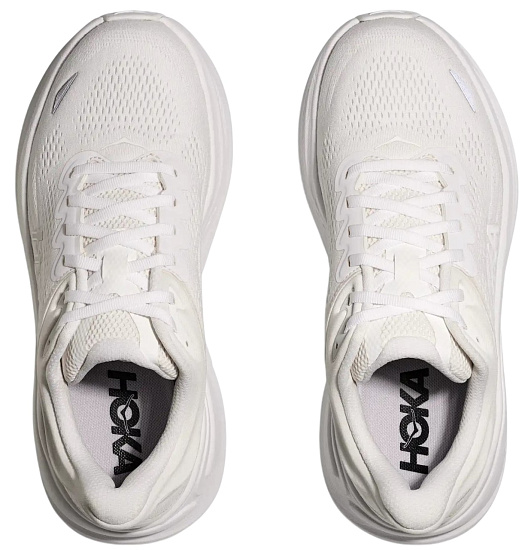 Кроссовки мужские Hoka Bondi 9 White/White - Фото 2 большая