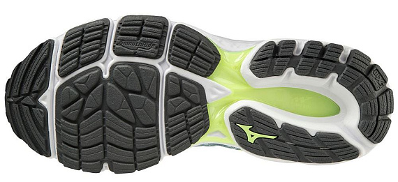 Кроссовки мужские Mizuno Wave Equate 6 Smoke Blue/Ebony/Neo Lime - Фото 5 большая