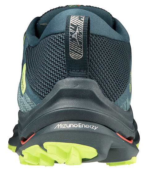 Кроссовки мужские Mizuno Wave Rider Gtx Orion Blue/Orion Blue/Neo Lime - Фото 5 большая