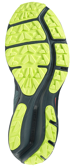 Кроссовки мужские Mizuno Wave Rider Gtx Orion Blue/Orion Blue/Neo Lime - Фото 6 большая