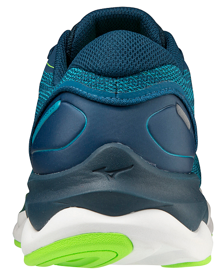 Кроссовки мужские Mizuno Wave Skyrise 3 Algiers Blue/White/Green Gecko - Фото 4 большая