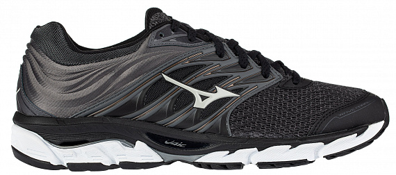 Кроссовки мужские Mizuno Wave Paradox 5 Т.Сер/Св.Сер/Желт - Фото 1 большая