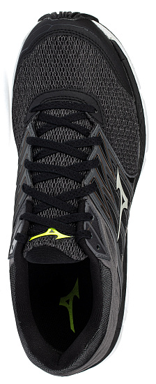 Кроссовки мужские Mizuno Wave Paradox 5 Т.Сер/Св.Сер/Желт - Фото 5 большая