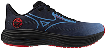 Кроссовки Mizuno Wave Rider 29 Amsterdam Black/All Aboard/High Risk Red