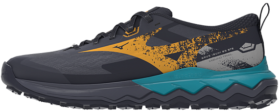 Кроссовки мужские Mizuno Wave Ibuki 5 Gtx Odyssey Gray/Citrus/Baritone B - Фото 2 большая