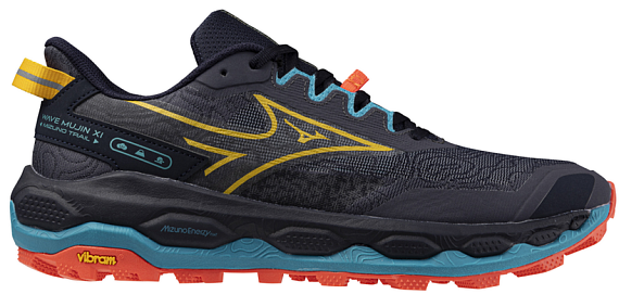 Кроссовки мужские Mizuno Wave Mujin 11 Odyssey Gray/Citrus/Fiery Cora - Фото 1 большая