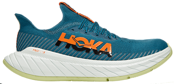 Кроссовки мужские Hoka Carbon X 3 Blue Coral/Black - Фото 2 большая
