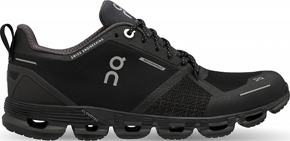 Кроссовки мужские On Cloudflyer Waterproof Black/Lunar - Фото 1 большая