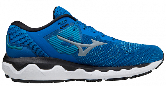 Кроссовки мужские Mizuno Wave Horizon 5 син/сереб/чер - Фото 1 большая