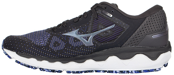 Кроссовки мужские Mizuno Wave Horizon 5 т.сер/сер/фиолет - Фото 5 большая