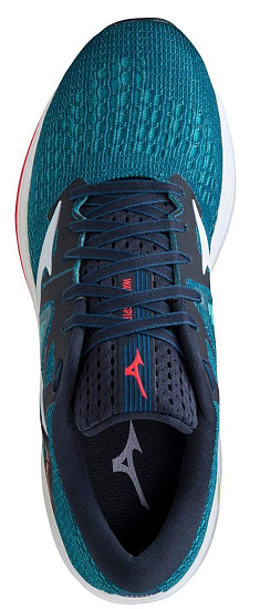 Кроссовки мужские Mizuno Wave Inspire 17 т.син-гол/св.сер/крас - Фото 3 большая