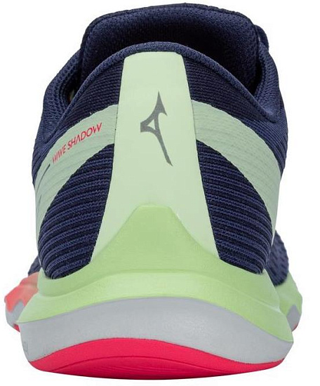 Кроссовки мужские Mizuno Wave Shadow 5 т.син/св.гол/зел - Фото 3 большая