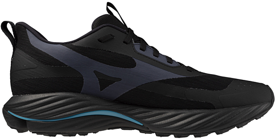 Кроссовки мужские Mizuno Wave Rider Gtx 3 Black Sand/Odyssey Gray/CapriB - Фото 4 большая