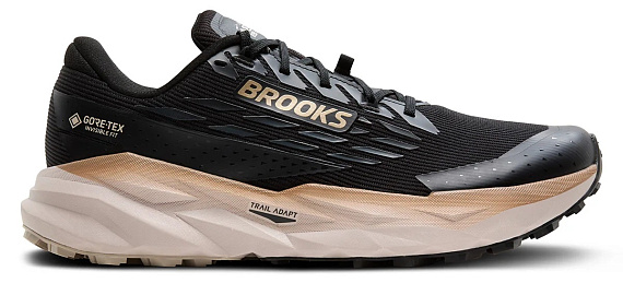 Кроссовки мужские Brooks Cascadia 19 Gtx Black/Ebony/Chateau Gray - Фото 1 большая