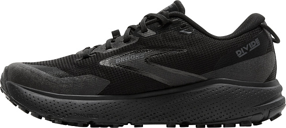 Кроссовки мужские Brooks Divide 6 Gtx Black/Black/Ebony - Фото 2 большая