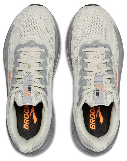 Кроссовки мужские Brooks Ghost 17 Gtx Smoke/Primer Grey/Orange - Фото 5 большая