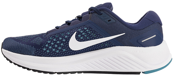 Кроссовки мужские Nike Air Zoom Structure 23 Midnight Navy/White-Cerulean - Фото 7 большая