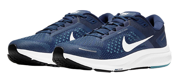 Кроссовки мужские Nike Air Zoom Structure 23 Midnight Navy/White-Cerulean - Фото 5 большая