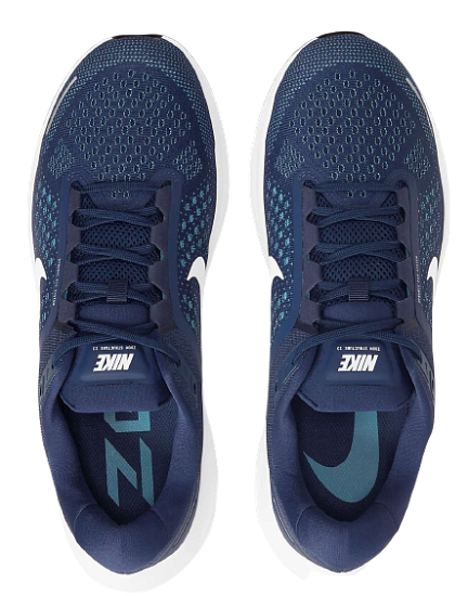 Кроссовки мужские Nike Air Zoom Structure 23 Midnight Navy/White-Cerulean - Фото 6 большая
