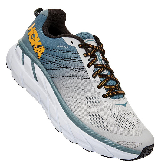 Кроссовки мужские Hoka Clifton 6 Lead/Lunar Rock - Фото 7 большая
