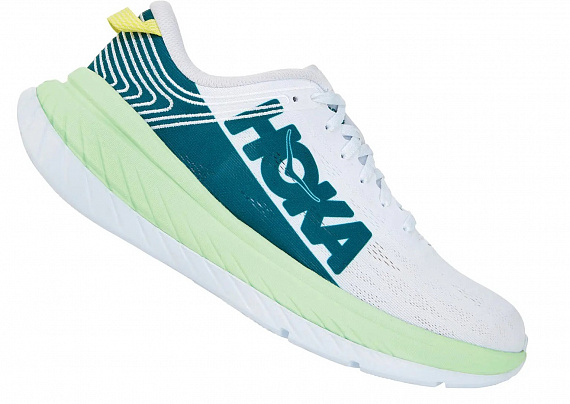 Кроссовки мужские Hoka Carbon X Green Ash/White - Фото 1 большая