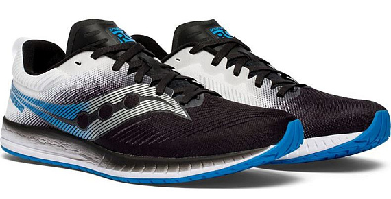 Кроссовки мужские Saucony Fastwitch 9 Black/White - Фото 6 большая