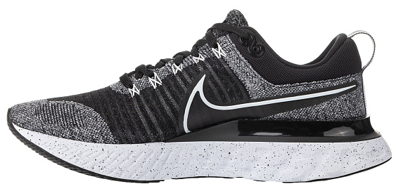 Кроссовки мужские Nike React Infinity Run Flyknit 2 White/Black - Фото 5 большая