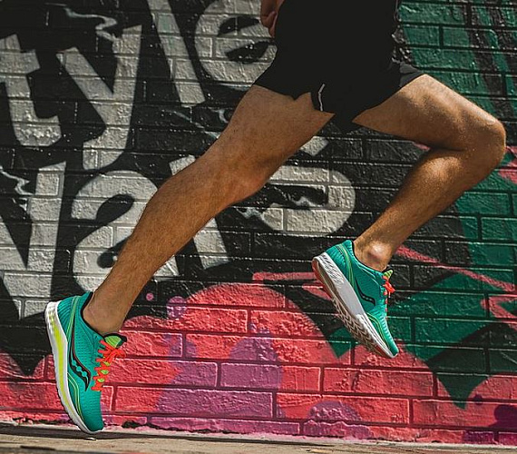 Кроссовки мужские Saucony Kinvara 11 Blue Mutant - Фото 3 большая