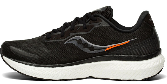 Кроссовки мужские Saucony Triumph 19 Black/White - Фото 2 большая